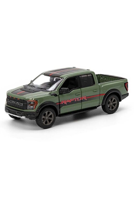 Kinsmart 2022 Ford F-150 Raptor Pickup Truck Livery Edition Diecast Araba 12 Cm