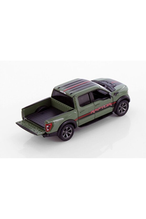 Kinsmart 2022 Ford F-150 Raptor Pickup Truck Livery Edition Diecast Araba 12 Cm