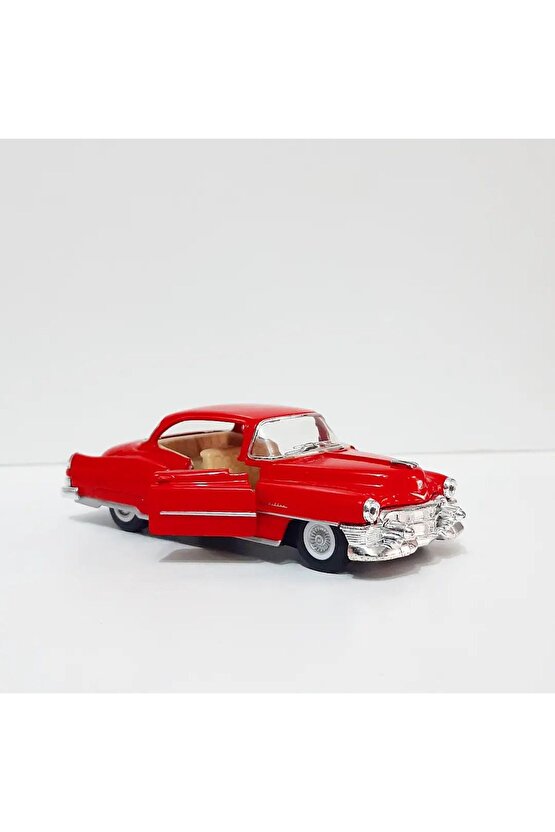 1.36 ÖLÇEK KİNSMART LİSANSLI 1953 CADİLLAC ELDORADO KIRMIZI RENK 12CM MODEL METAL ARABA