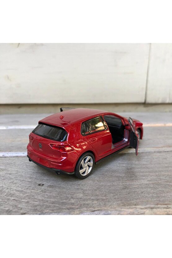 Welly Volkswagen Golf 8 GTI Diecast Metal Araba Model Araba Oyuncak Araba Çek Bırak Araba 12 Cm