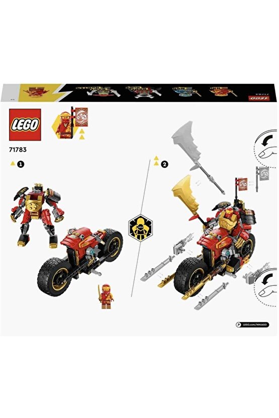 ® NINJAGO® Kai’nin Robot Motosikleti EVO 71783 - 7 Yaş ve Üzeri için Yapım Seti (312 Parça)