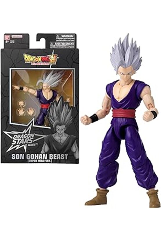 Bandai 16 Cm Dragon Ball Son Gohan Beast Poz Verilebilir Figür, Dragon Stars Serisi