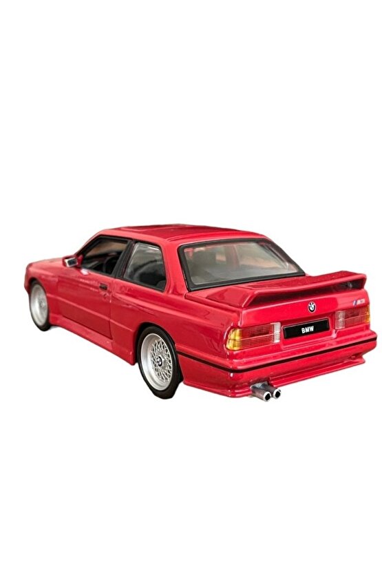 1988 BMW M3 Kırmızı IIIM3 E30 Koleksiyon Model Araç 1:24 Ölçek