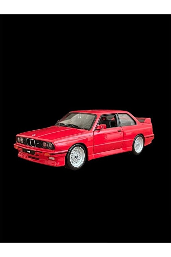 1988 BMW M3 Kırmızı IIIM3 E30 Koleksiyon Model Araç 1:24 Ölçek