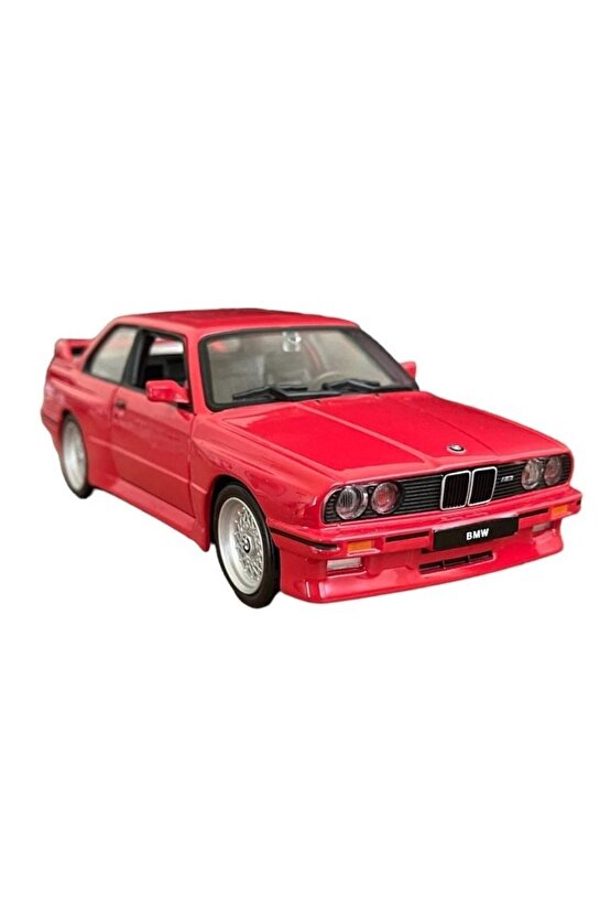 1988 BMW M3 Kırmızı IIIM3 E30 Koleksiyon Model Araç 1:24 Ölçek