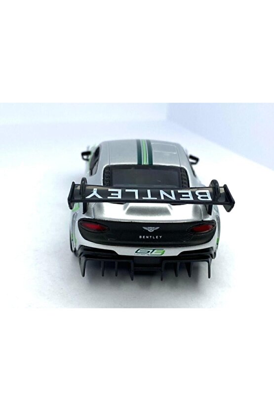 2018 Bentley Continental Gt3 - Çek Bırak 5inch. Lisanslı Model Araba, Oyuncak Araba 1:38