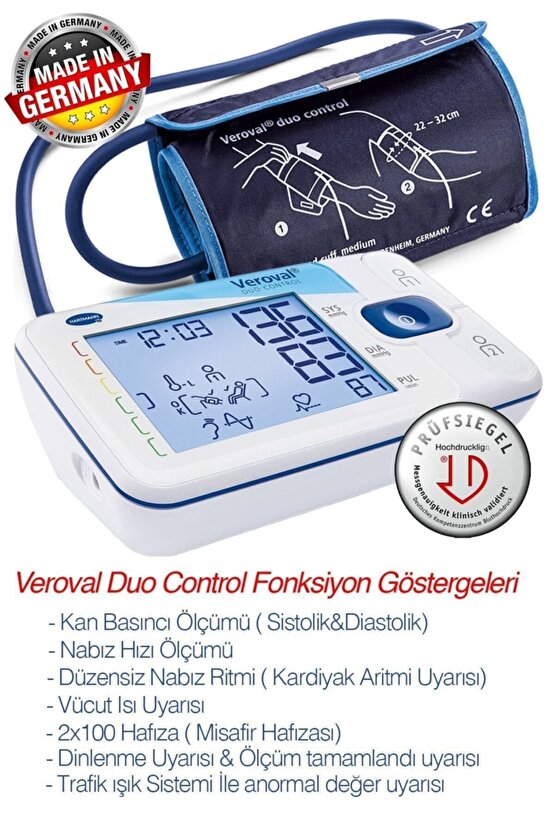 Tansiyon Aleti, Veroval Duo Control, Osilometrik Ve Oskültatuar Ölçüm