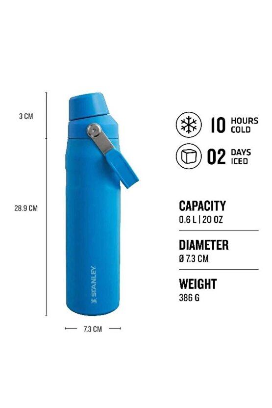 The Aerolight™ Iceflow™ Water Bottle Fast Flow 0.6l  20oz Azure Termos