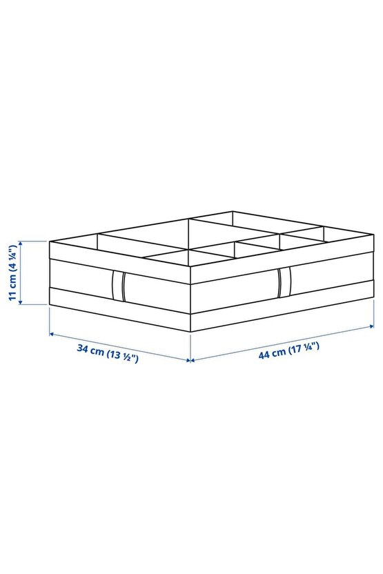 Skubb Bölmeli Kutu Beyaz 44x34x11 Cm 10185593