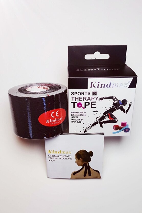 Kinesiology Tape Ağrı Bandı 5 cm X 5 mt Siyah