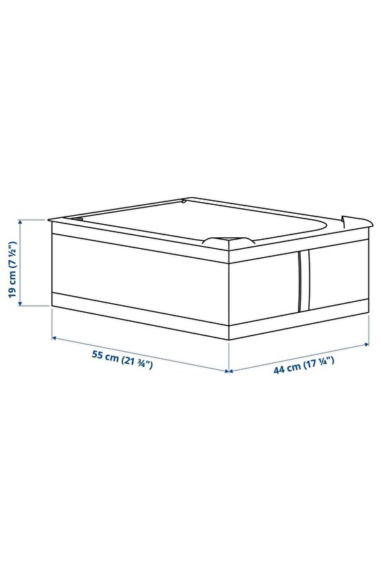 Saklama Kutusu - Hurç 44x55x19 Cm - Beyaz