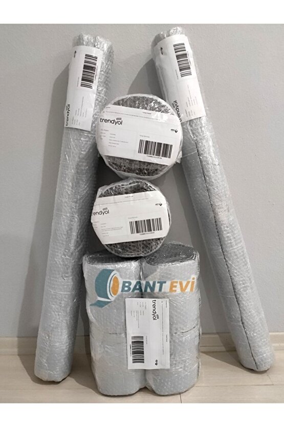 Bant Evi Oto Ses Yalıtım Levha 120cmx100cm 9mm Yapışkanlı Folyolu Kauçuk Izolasyon Malzemesi