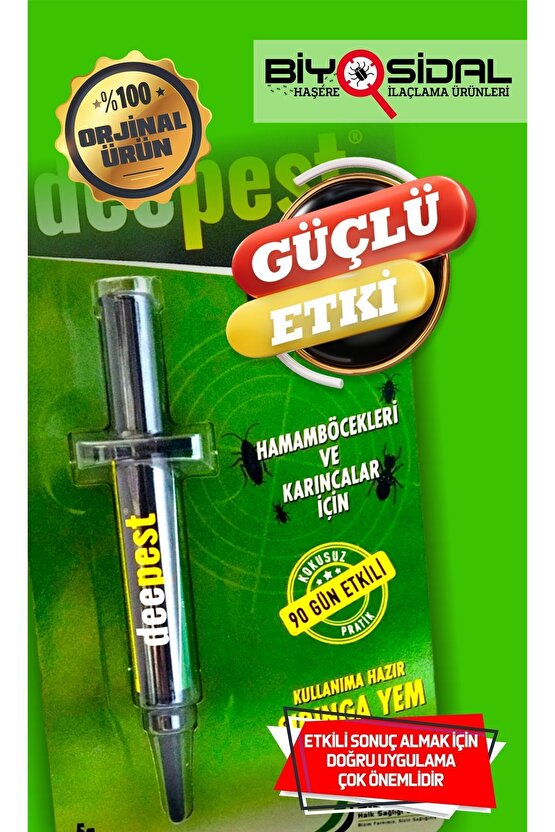 Haşere Öldürücü Hamamböceği Ve Karınca Jeli ( 3 Adet X 5 gr )