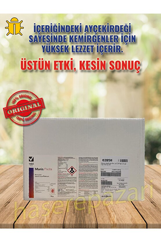 Murin Pasta Fare İlacı 20Kg