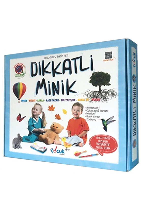 Dikkatli Minik Okul Öncesi Eğitim Seti - Dikkatli Çocuk Yayınları