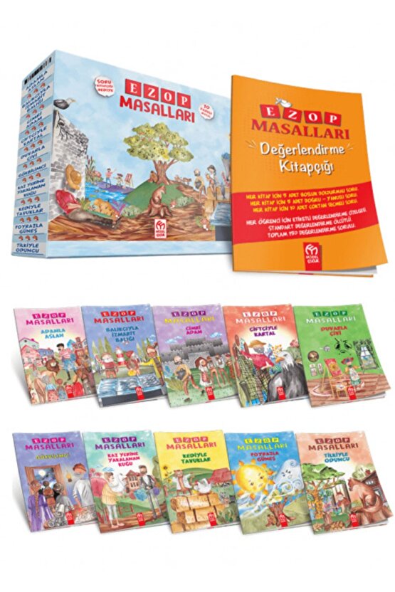 Model Eğitim Yayınları Ezop Masalları Hikaye Serisi 1. Sınıflar Için 10 Kitap Model Çocuk