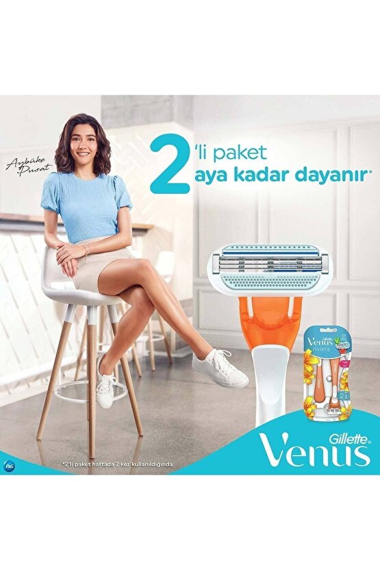 Venus Riviera Kullan At Kadın Tıraş Bıçağı 2li