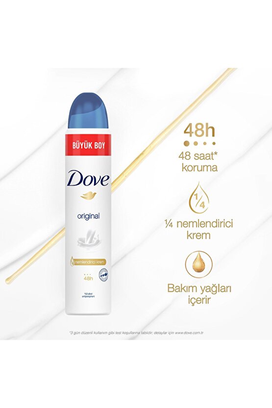 Kadın Sprey Deodorant Original 14 Nemlendirici Krem Etkili Büyük Boy 200ml X1 Adet