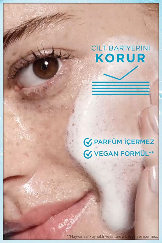 Saf ve Temiz Nemlendiren Temizleyici 250 ml (Hyaluronik Asit + Seramid + Beyaz Kil)