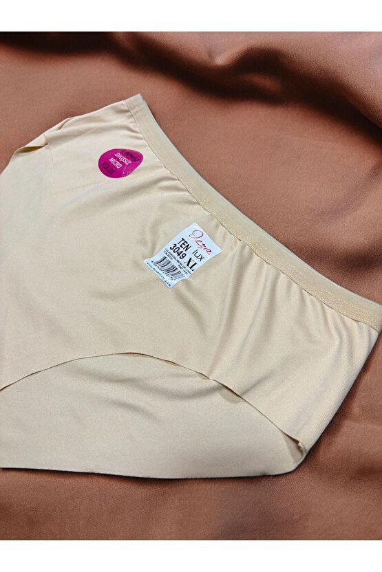 Dikişsiz Beli Lastikli Lazer Kesim Yüksek Bel İz Belli Etmeyen Slip Kilot