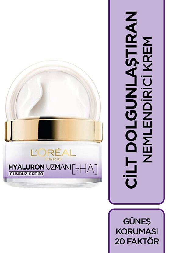 L’oréal Paris Hyaluron Uzmanı Cilt Dolgunlaştıran Nemlendirici Gkf 20 Gündüz Kremi 50 ml