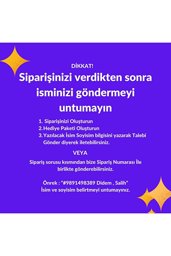 İsime Özel Çeyiz Etiketi Kendinden Yapışkanlı A4 Ebat (29 X 21 CM) - 10lu Paket