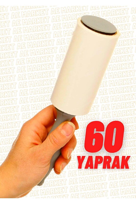 1 Adet 60 Yaprak Tüy Toplama Bant Rulosu Kedi Ve Köpek Tüyü Toplayıcı Rulo Elbise Temizleme