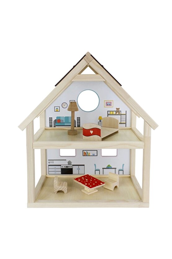 2 Katlı Ahşap Oyun Evi - Ahşap Tatil Evi - Katlı Oyun Evi - Ahşap Ev - Ahşap Oyun Evi