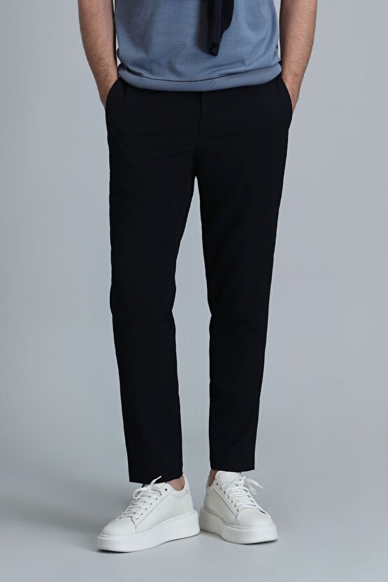 Glen Smart Erkek Chino Pantolon Slim Fit Lacivert