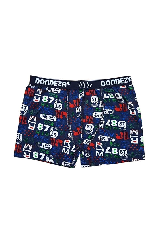6lı Erkek Çocuk Renkli Desenli Boxer Külot Çocuk Boxer