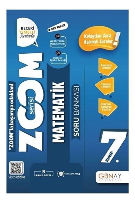 7. Sınıf Matematik Soru Bankası Zoom Serisi Günay Yayın (Güncel İçeriğe Sahiptir)