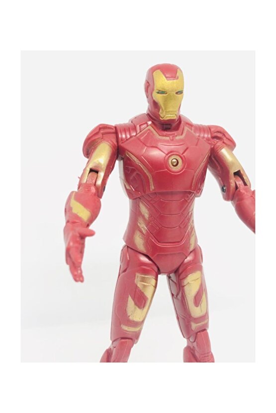 Orta Boy 17 Cm Işıklı Hareketli Avengers Yenilmezler Oyuncak Ironman Karakter Figür