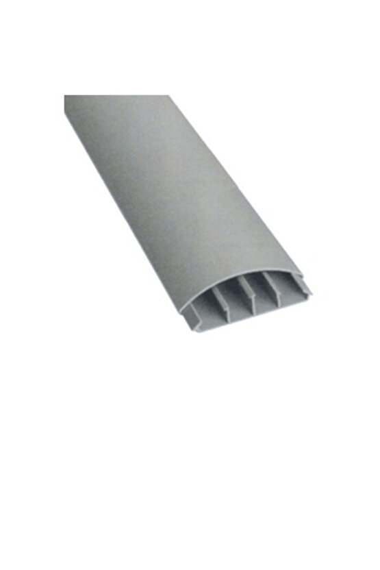90x20 Balık Sırtı Kablo Kanalı Yapışkan Bantlı Gri Renk 2 Metre