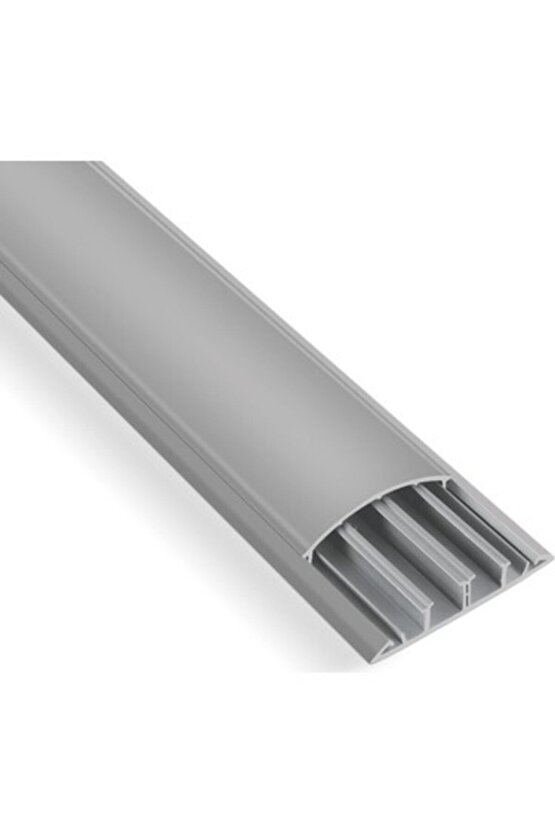 90x20 Balık Sırtı Kablo Kanalı Yapışkan Bantlı Gri Renk 2 Metre