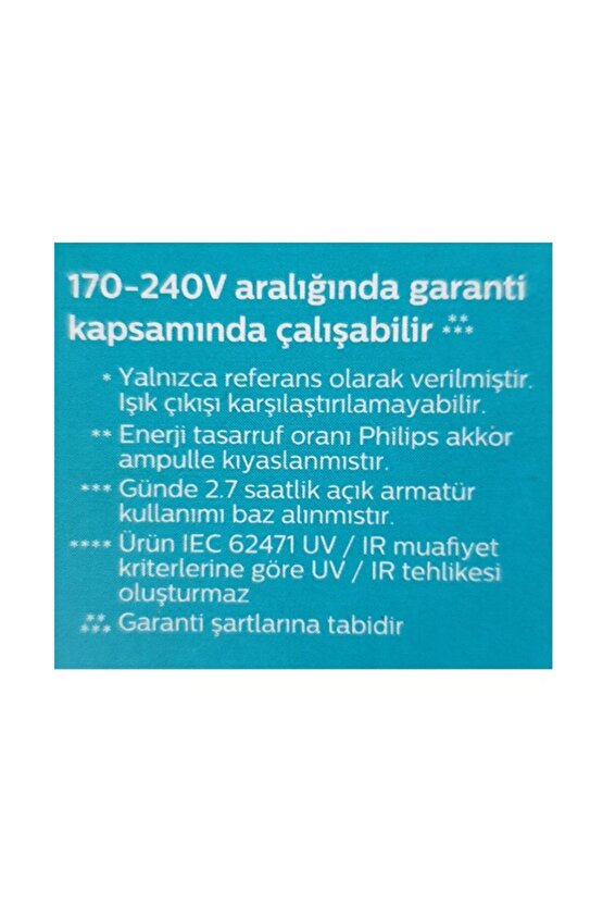 Essential 12 Adet E27 Normal Duylu 8w Led Ampul (beyaz Işık) 6500k