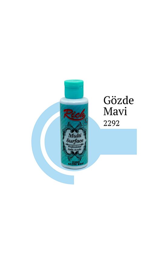Multi Surface Her Yüzey Için Akrilik Boya 120 Cc. - 2292 Gözde Mavi