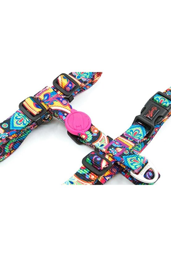 H-tipi Köpek Göğüs Tasması Paisley M