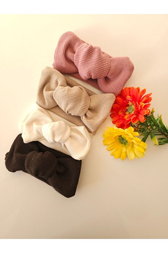 Kız Bebek & Çocuk Kaşkorse 4Lü Bandana Set