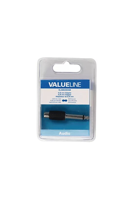 Ses Adaptörü 6,35 Mm Erkek Rca Kalın Siyah