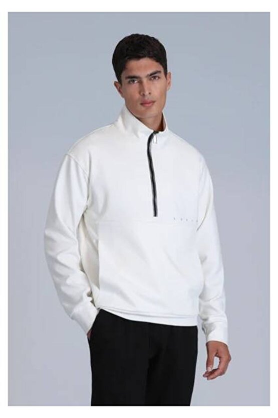 Howe Erkek Sweatshirt Kırık Beyaz
