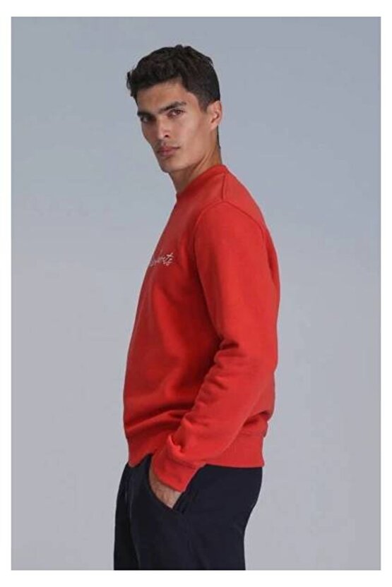 Erkek Sweatshirt Kırmızı 112030137 Loved