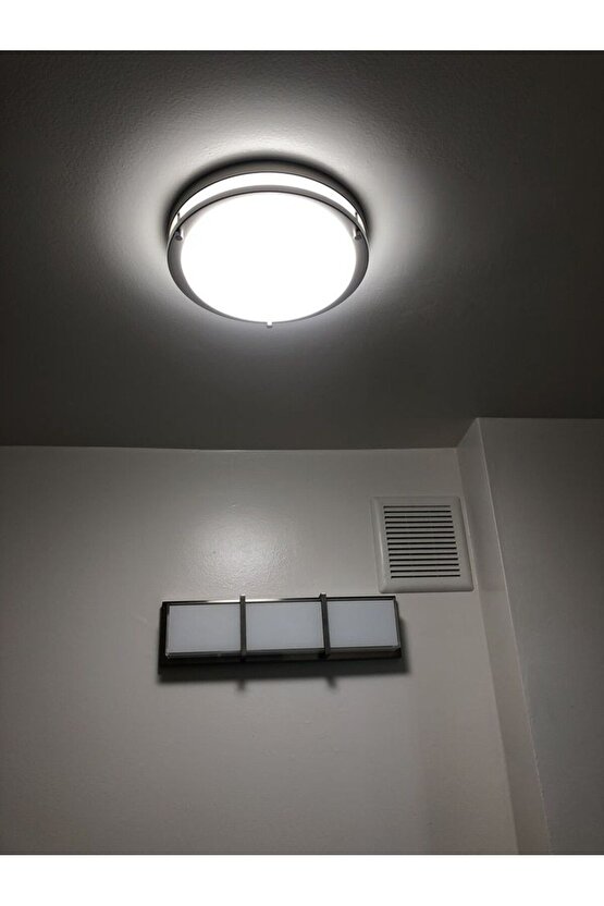Elektrikle Çalışır Radar Sensörlü Karanlıkta Hareket Gördükçe Yanar 24 Watt 4000 Kelvin Led Aplik