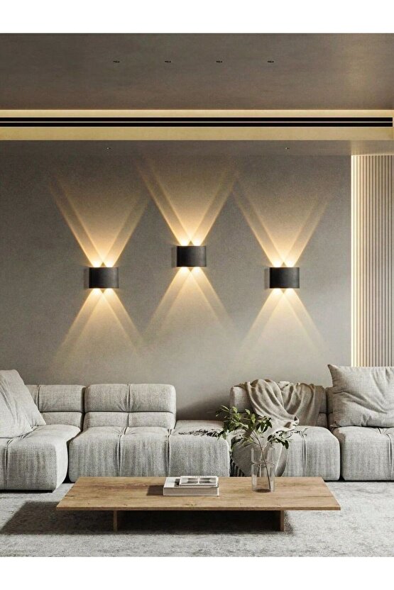 4 Watt GÜN IŞIĞI Işık Ledli Işık Süzmeli Dekoratif İç ve Dış Mekan Led Aplik, Modern ve Şık Armatür