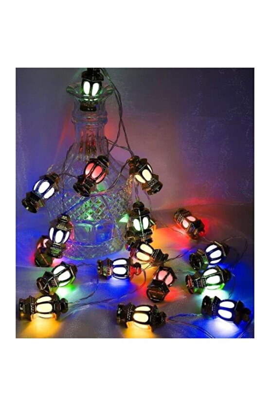 20li Kandil Feneri Led Işık Rgb Işık Pilli