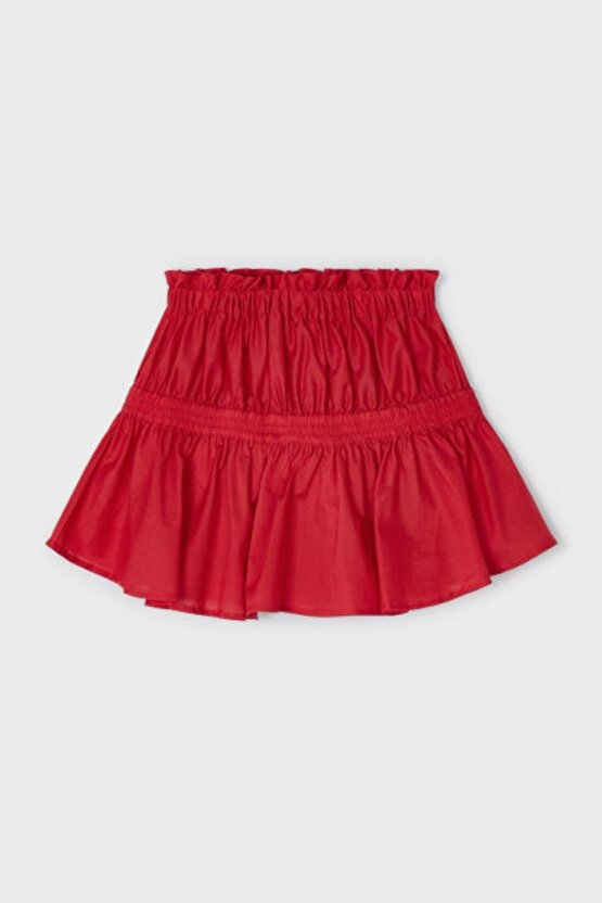 Kız Çocuk 4-9 Yaş Poplin Etek 3905 Kırmızı