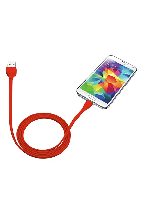 20137 Urban Flat Micro Usb 1m Kablo,kırmızı