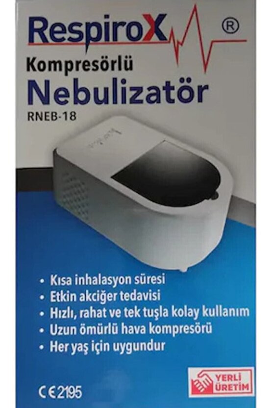 Verimli Solunum Terapisi Için Rneb-18 Kompresörlü Nebülizatör