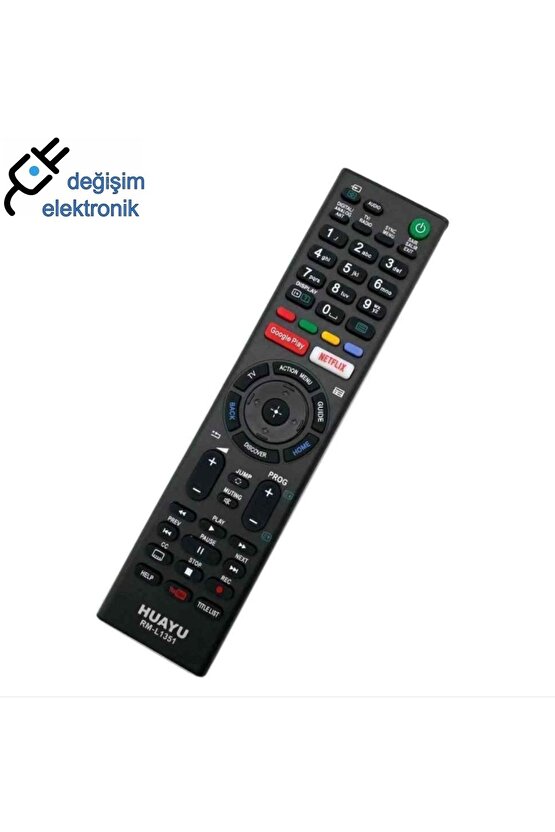 Sony Netflix Google Play Tuşlu Led Tv Kumandası