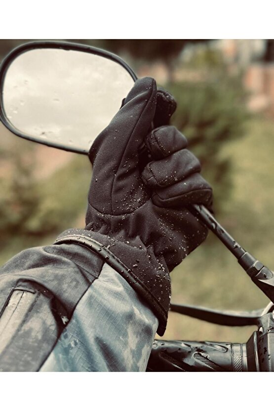 Su Rüzgar Soğuk Geçirmez Kışlık Motosiklet Eldiveni