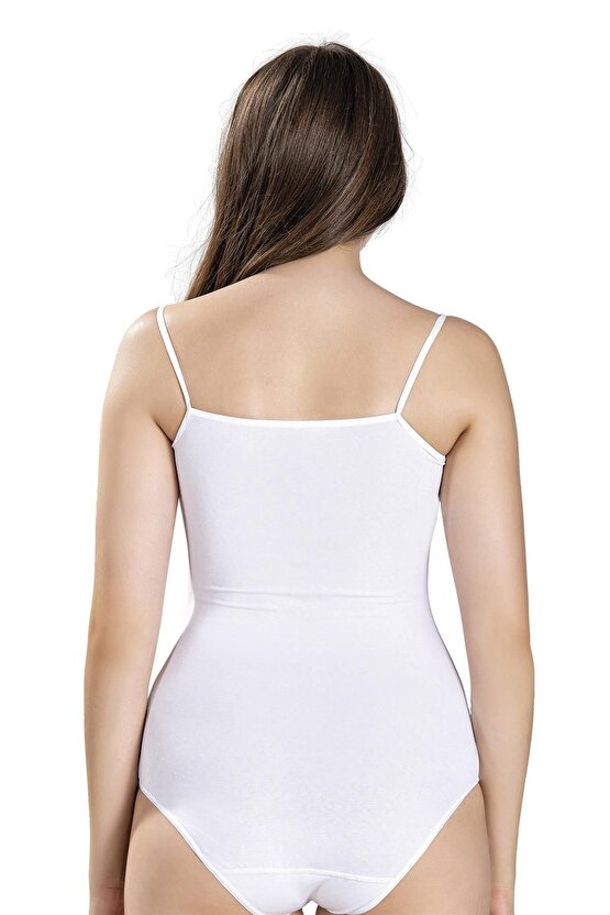 Kadın Ip Askılı Kancalı Likralı Body 502 - 9 Adet